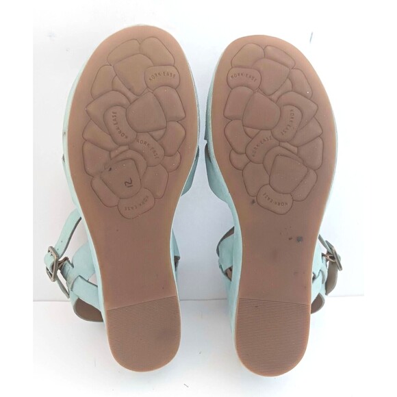 Kork Ease Myrna Lt Blue Suede 2.0 Platform Wedge Sandal w Ankle Strap Sz 11M - Picture 12 of 12